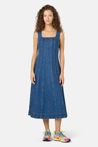 Gorman NZ - Forget Me Not Denim Midi Dress - denim