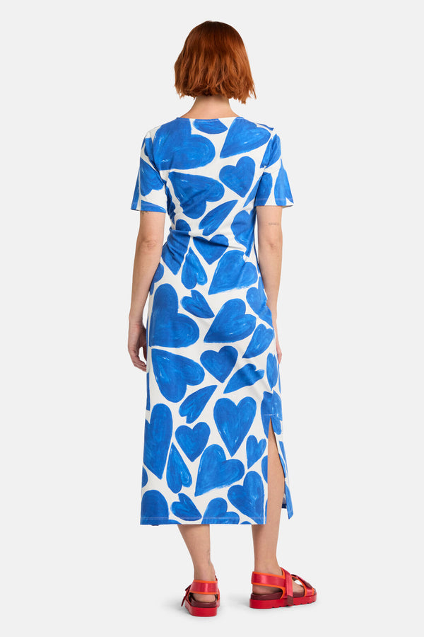 Gorman NZ - Heartbeat Print Tee Dress - blue