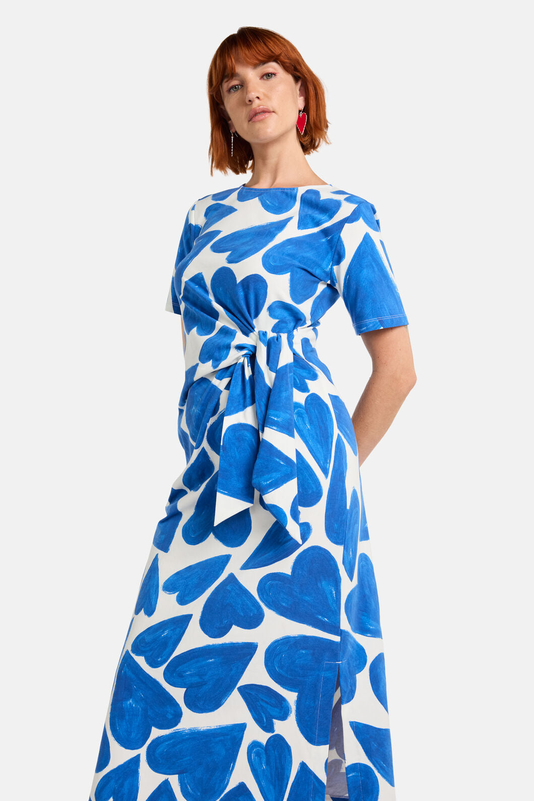 Gorman NZ - Heartbeat Print Tee Dress - blue