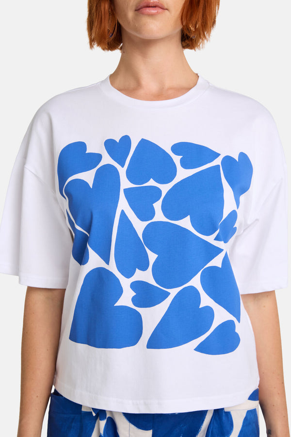 Gorman NZ - Heartbeat Placement RelaxedTee - white