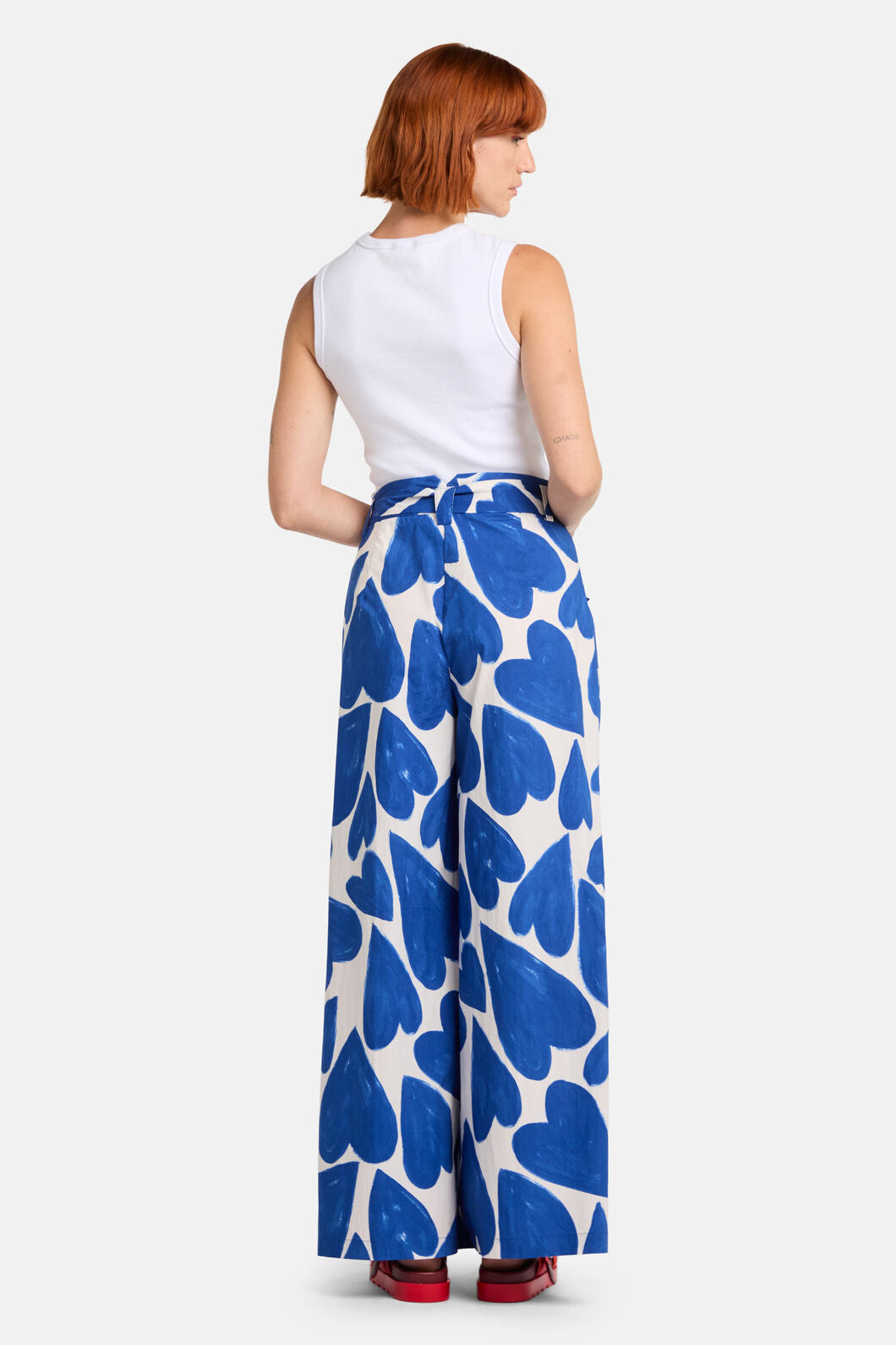 Gorman NZ - Heartbeat Print Wide Pant - blue