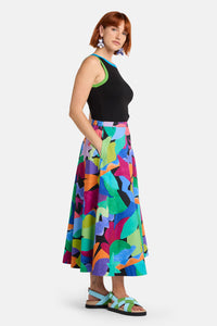 Gorman NZ - Tangled Tropic Midi Skirt - print