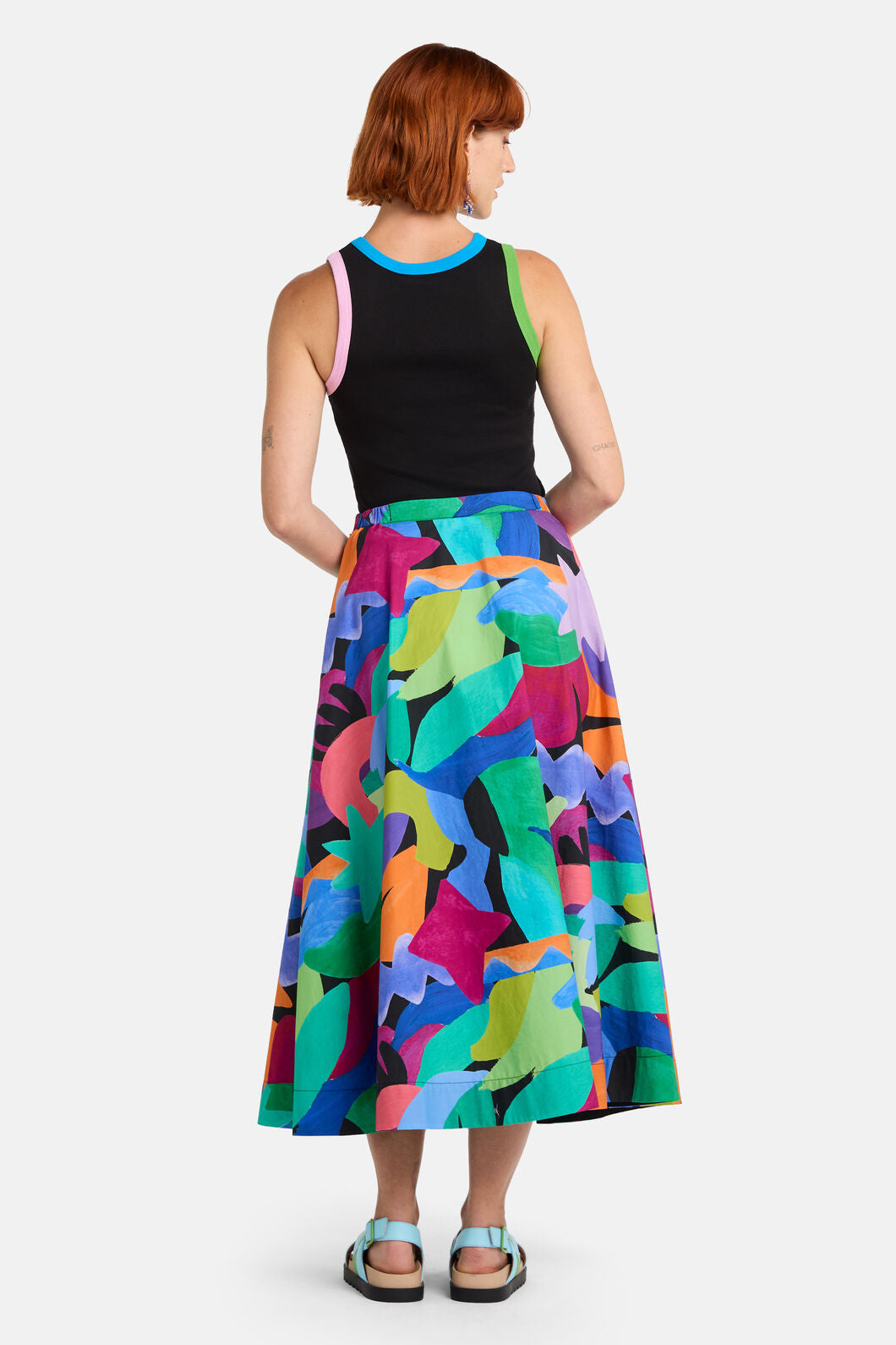 Gorman NZ - Tangled Tropic Midi Skirt - print
