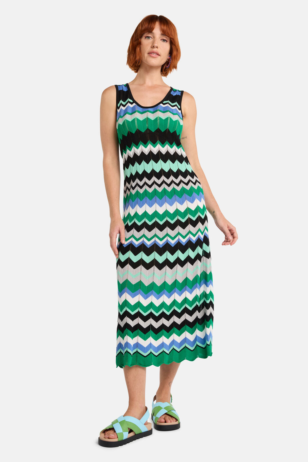 Gorman NZ - Tropic Zigzag Knit Dress - multi