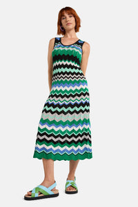 Gorman NZ - Tropic Zigzag Knit Dress - multi