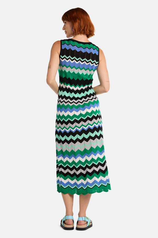 Gorman NZ - Tropic Zigzag Knit Dress - multi