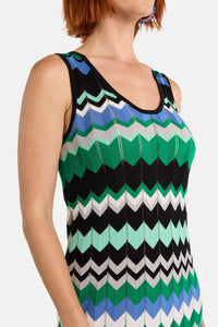 Gorman NZ - Tropic Zigzag Knit Dress - multi