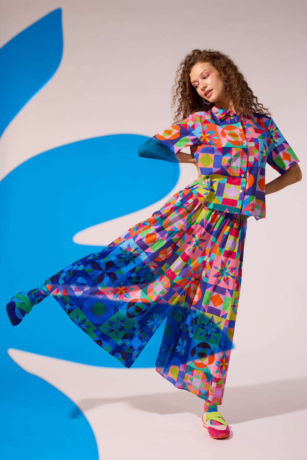 Gorman NZ - Pinwheel Printed Skort - print