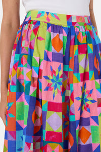 Gorman NZ - Pinwheel Printed Skort - print