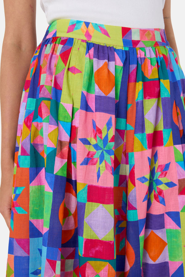 Gorman NZ - Pinwheel Printed Skort - print