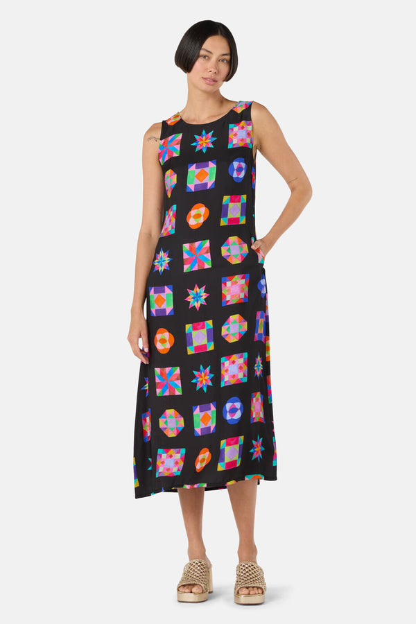 Gorman NZ - Pinwheel Midi Dress - print