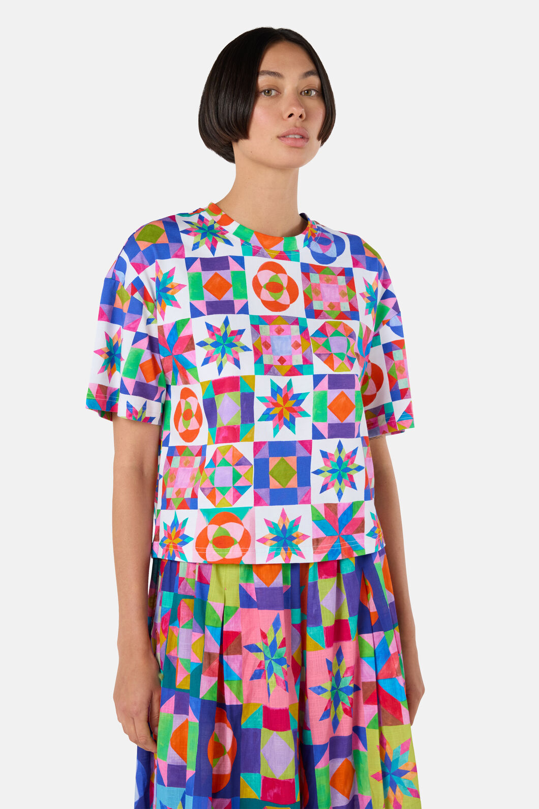 Gorman NZ - Pinwheel Cotton Relaxed Tee - print
