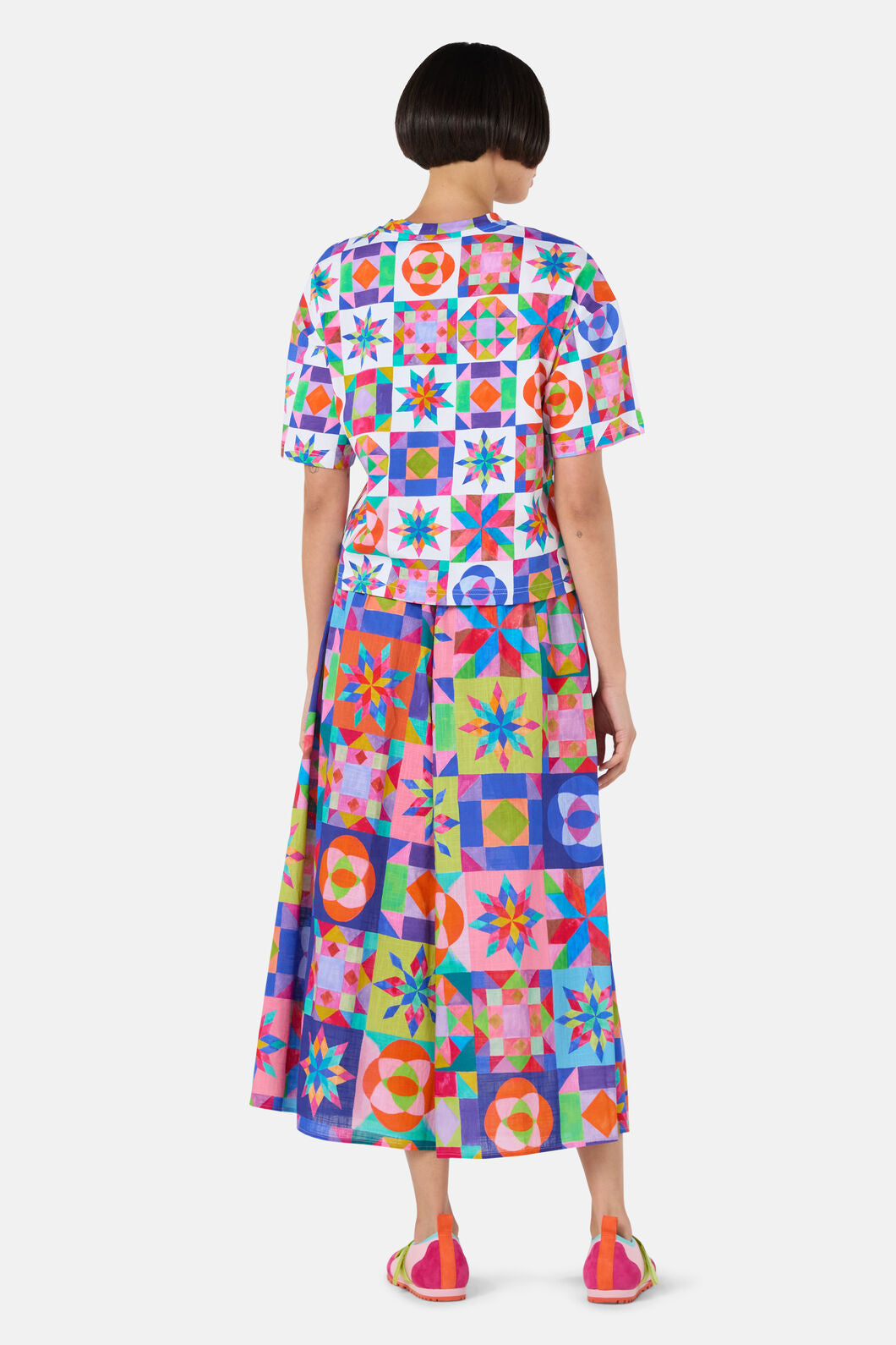Gorman NZ - Pinwheel Cotton Relaxed Tee - print