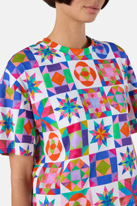 Gorman NZ - Pinwheel Cotton Relaxed Tee - print
