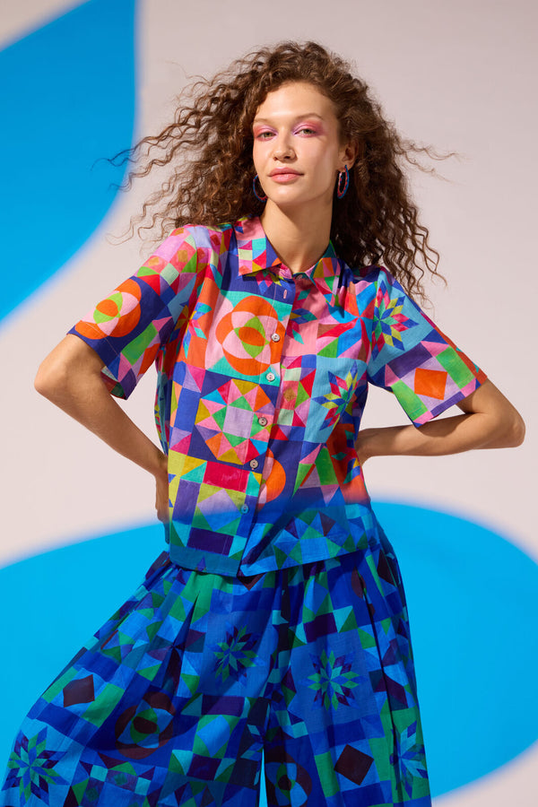 Gorman NZ - Pinwheel Printed Shirt - print