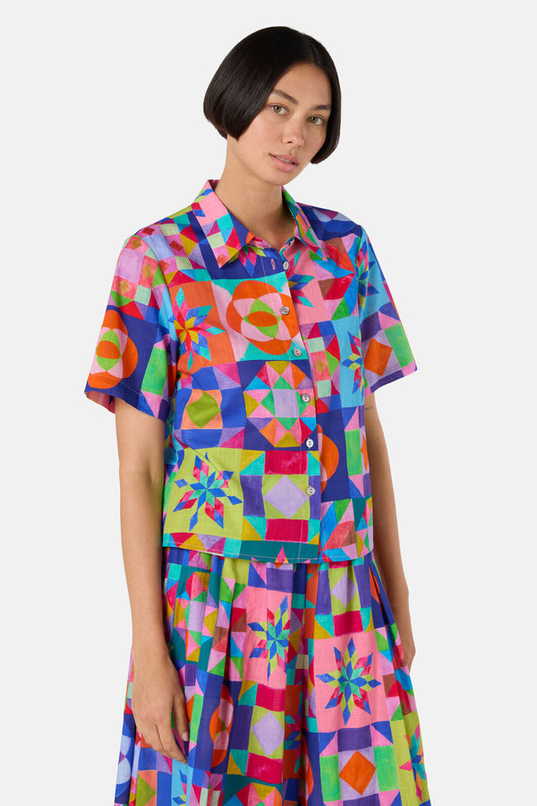 Gorman NZ - Pinwheel Printed Shirt - print