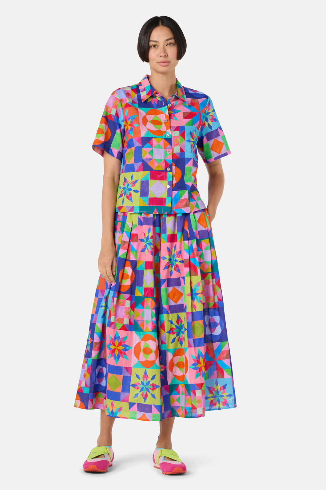 Gorman NZ - Pinwheel Printed Shirt - print