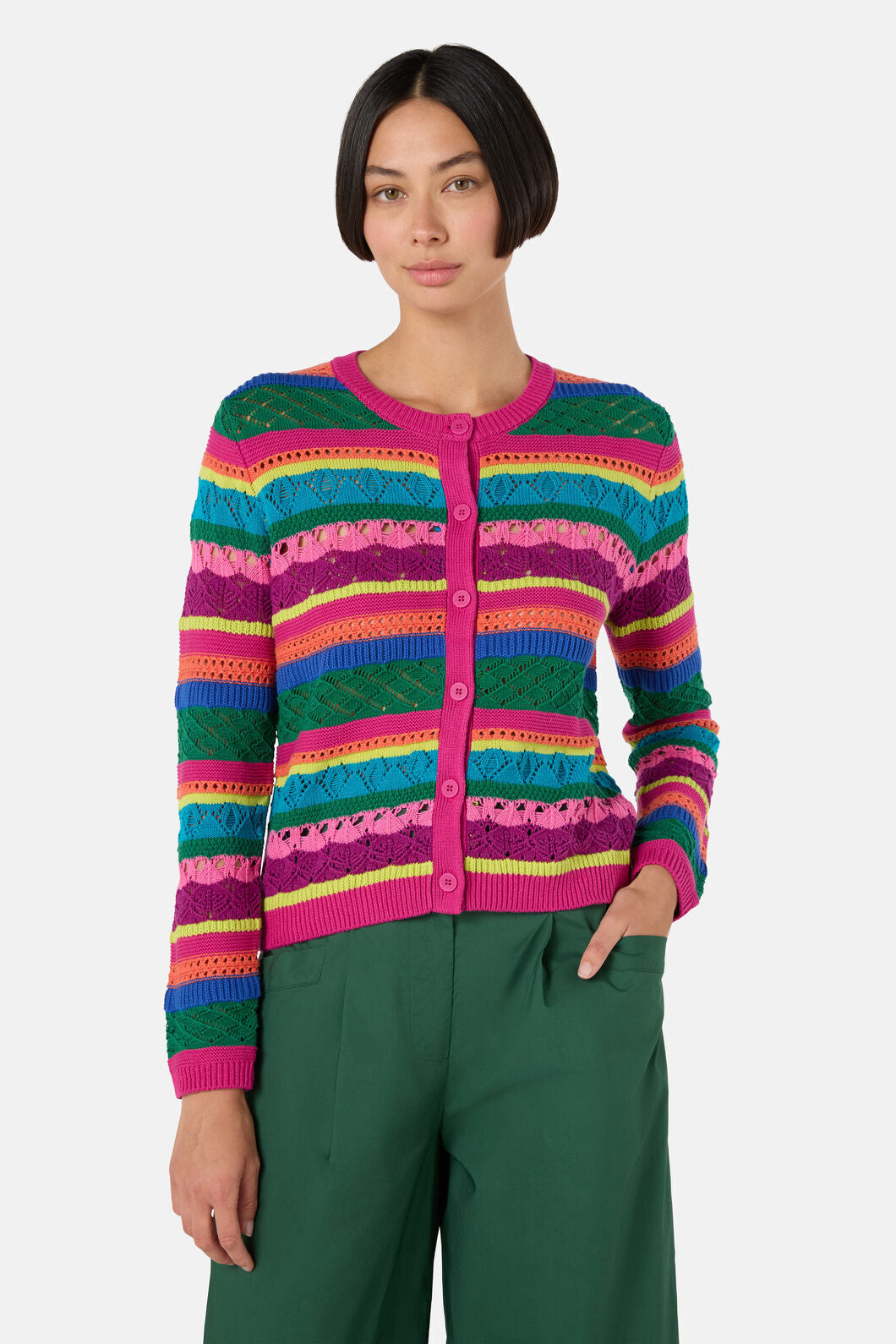 Gorman NZ - Stripetastic Cotton Cardigan - stripe