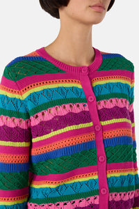 Gorman NZ - Stripetastic Cotton Cardigan - stripe