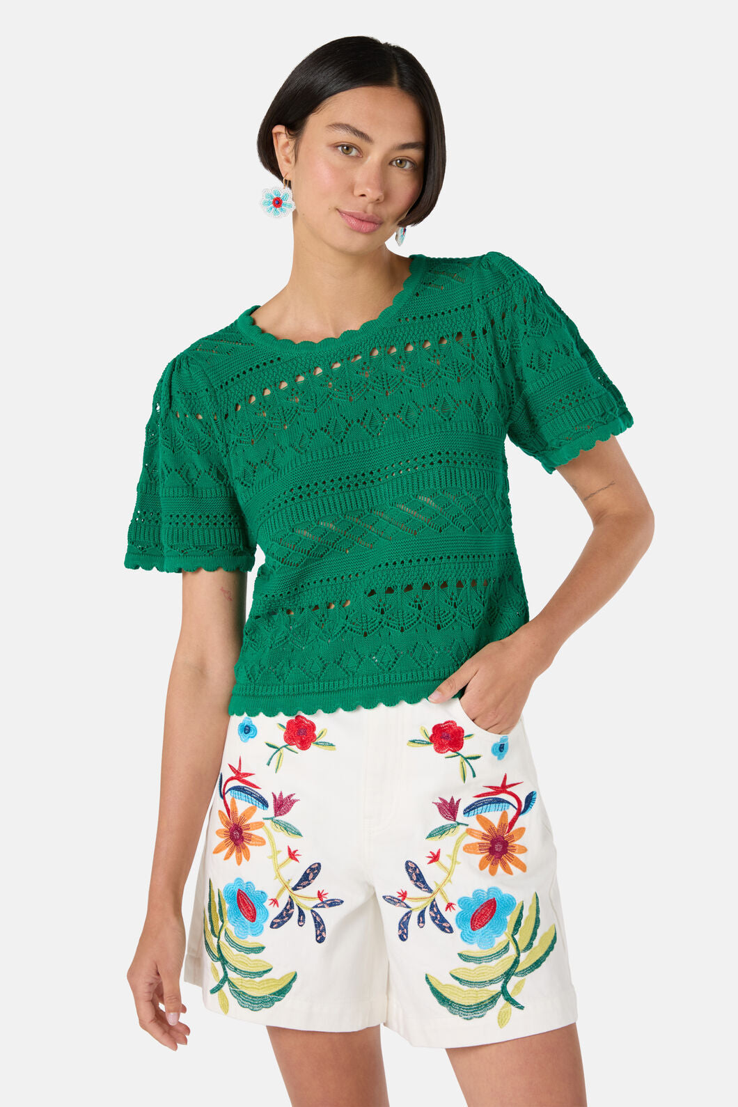 Gorman NZ - Carla Knit Top - green