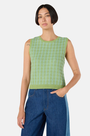 Gorman NZ - At The Garden Knit Tank - green