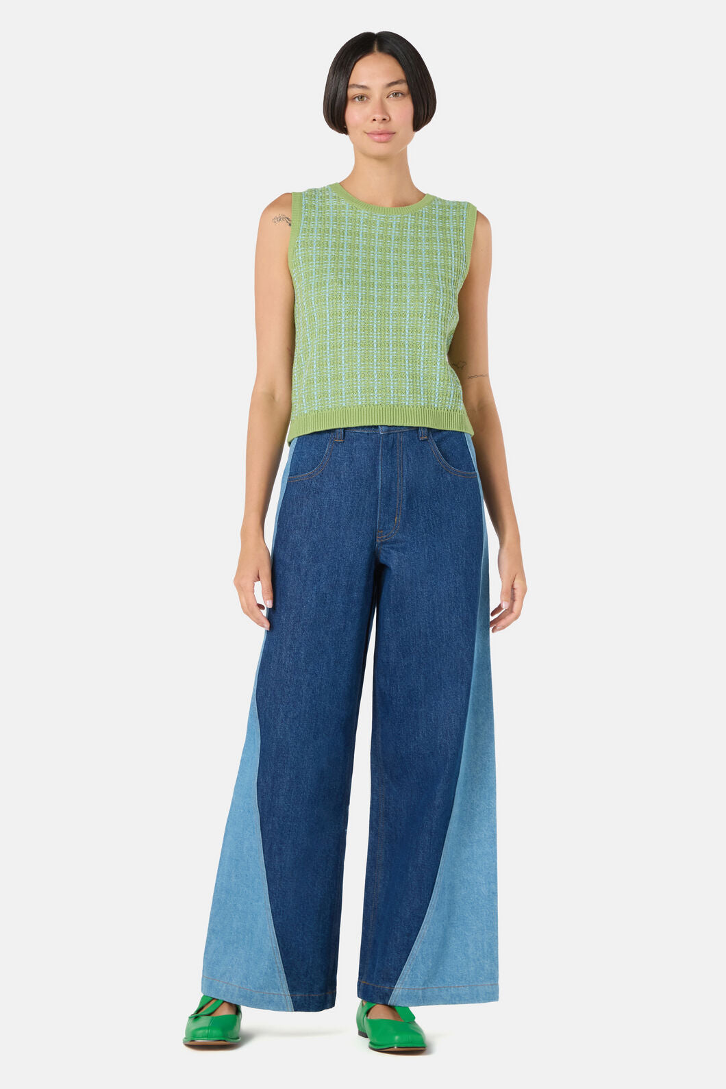 Gorman NZ - At The Garden Knit Tank - green