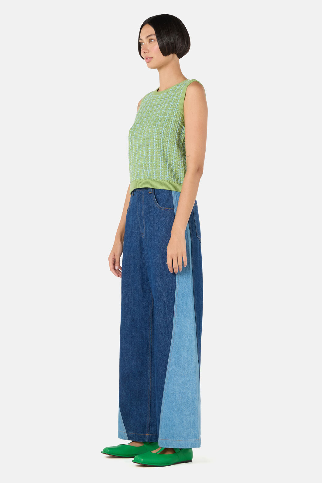 Gorman NZ - At The Garden Knit Tank - green