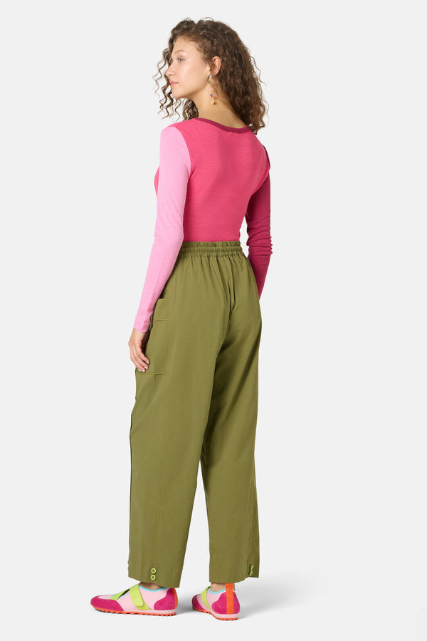 Gorman NZ - Cargo Crinkle Hybrid Pant - khaki