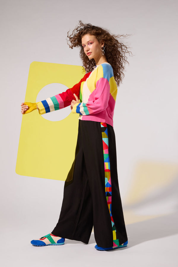 Gorman NZ - Abstract Symphony Relaxed Pant - black