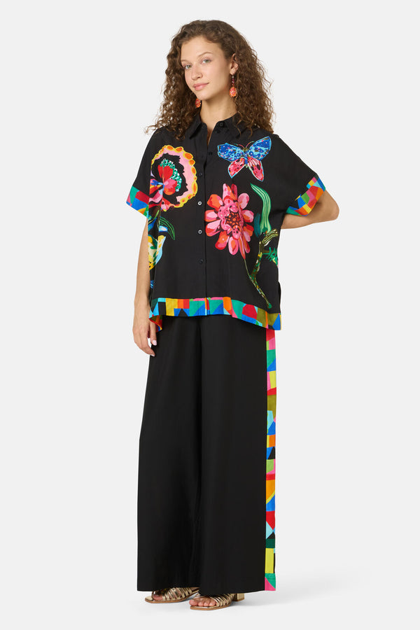 Gorman NZ - Abstract Symphony Relaxed Pant - black