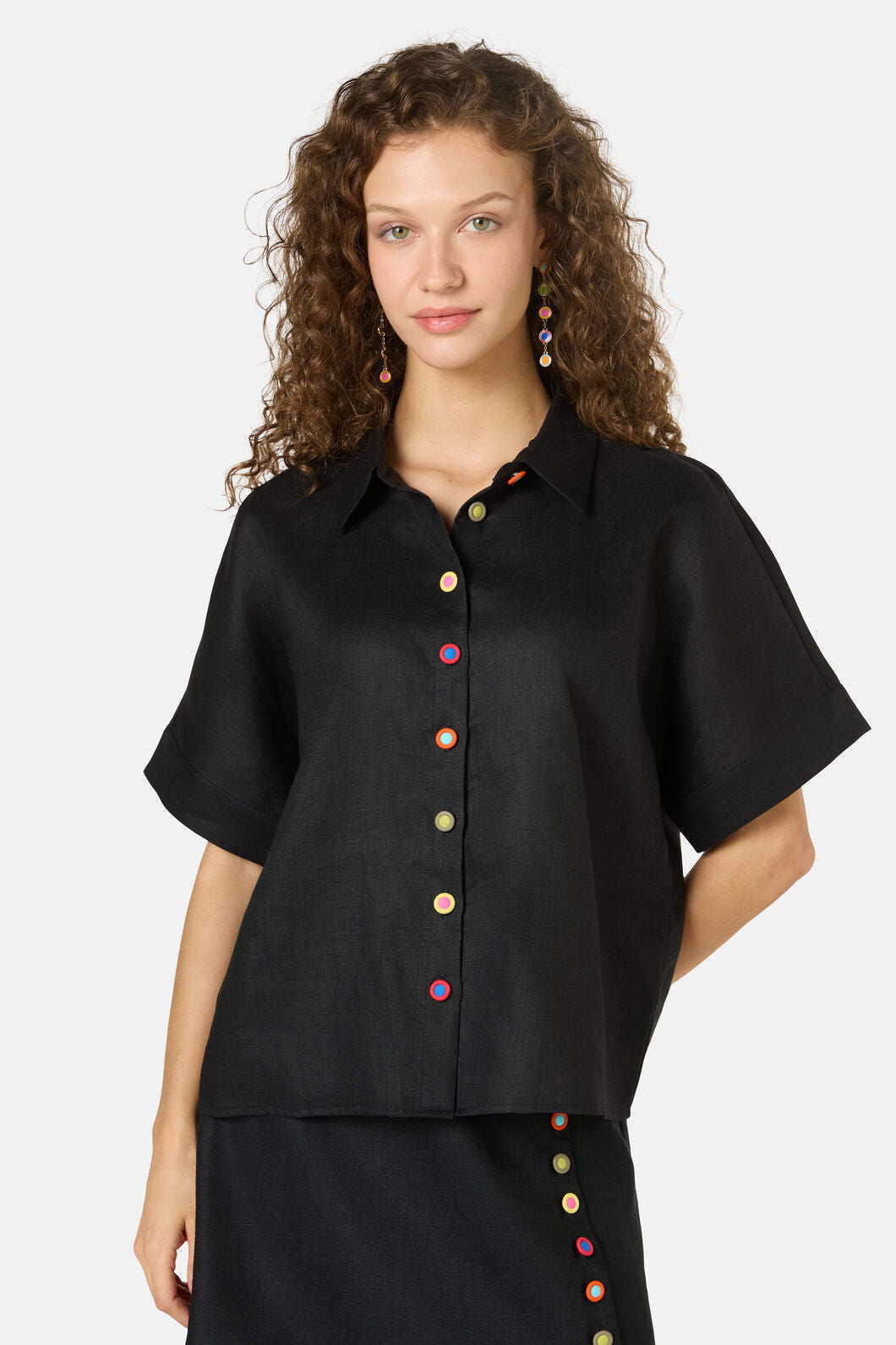 Gorman NZ - Benne Button Plain Shirt - black