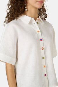 Gorman NZ - Benne Button Plain Shirt - white