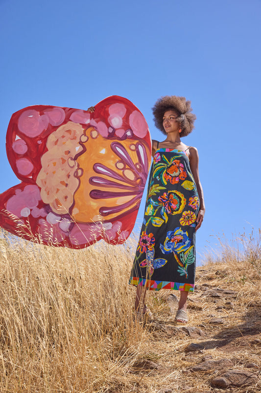 Gorman NZ - Floral Symphony Embroidered Dress - print