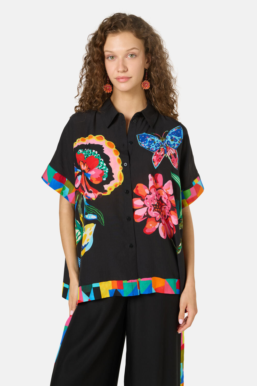 Gorman NZ - Floral Symphony Scarf Shirt - print