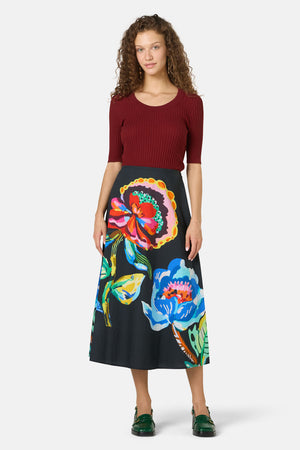Gorman NZ - Floral Symphony Circle Skirt - print