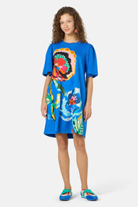 Gorman NZ - Floral Symphony Tee Dress - blue