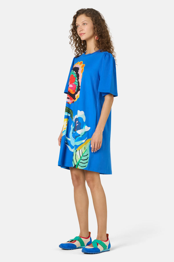 Gorman NZ - Floral Symphony Tee Dress - blue