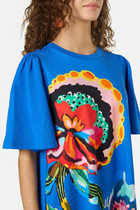 Gorman NZ - Floral Symphony Tee Dress - blue