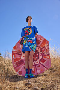 Gorman NZ - Floral Symphony Tee Dress - blue