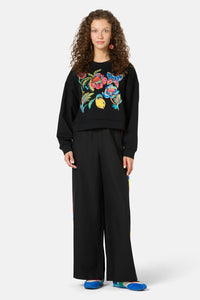Gorman NZ - Floral Symphony Emb Sweater - black