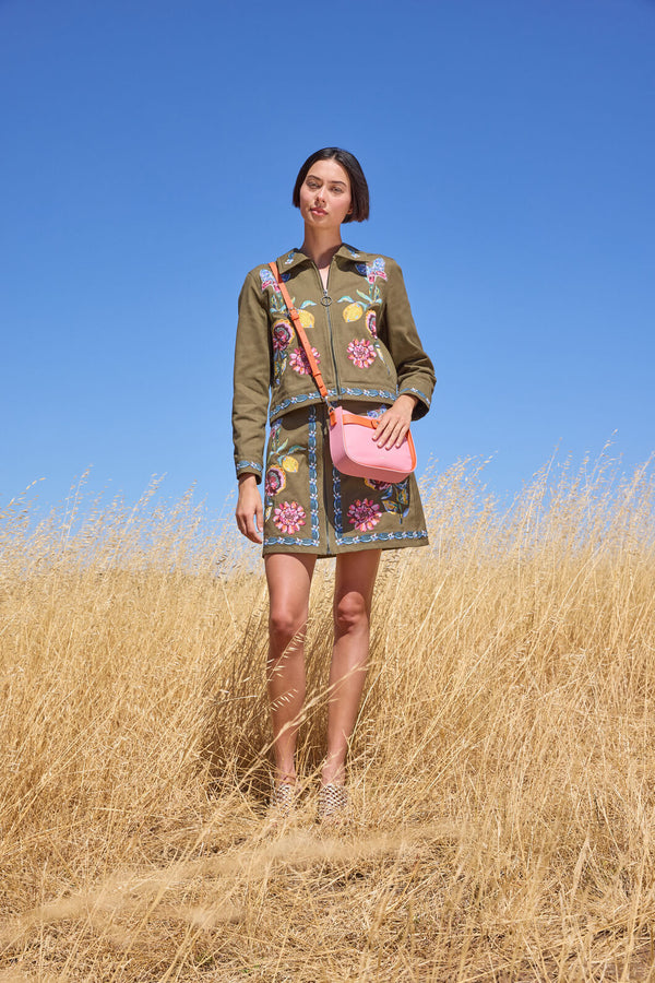 Gorman NZ - Floral Symphony Twill Jacket - khaki