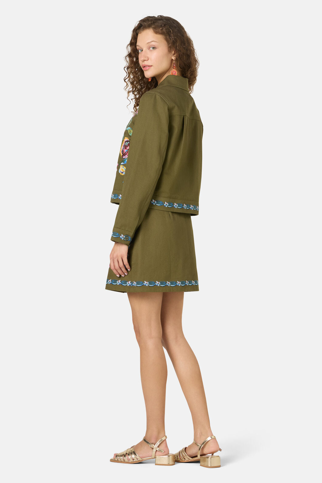 Gorman NZ - Floral Symphony Twill Jacket - khaki