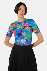 Gorman NZ - Papaya Palm Tee - print