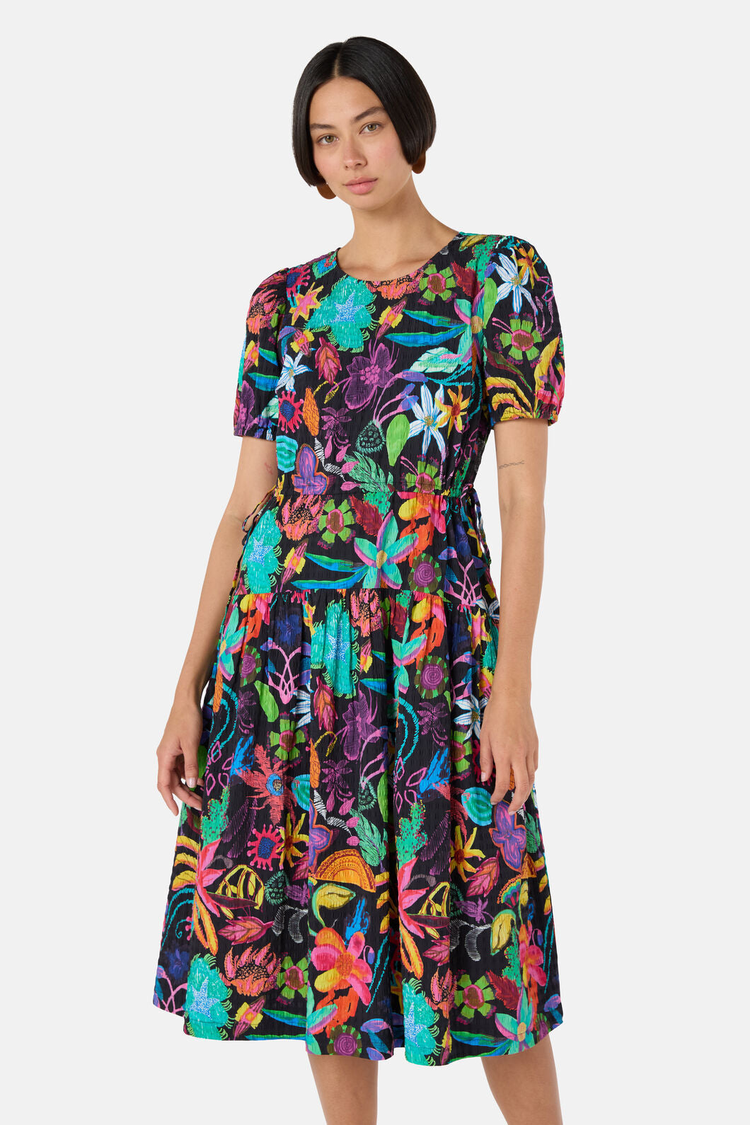 Gorman NZ - Papaya Palm Tiered Dress - print