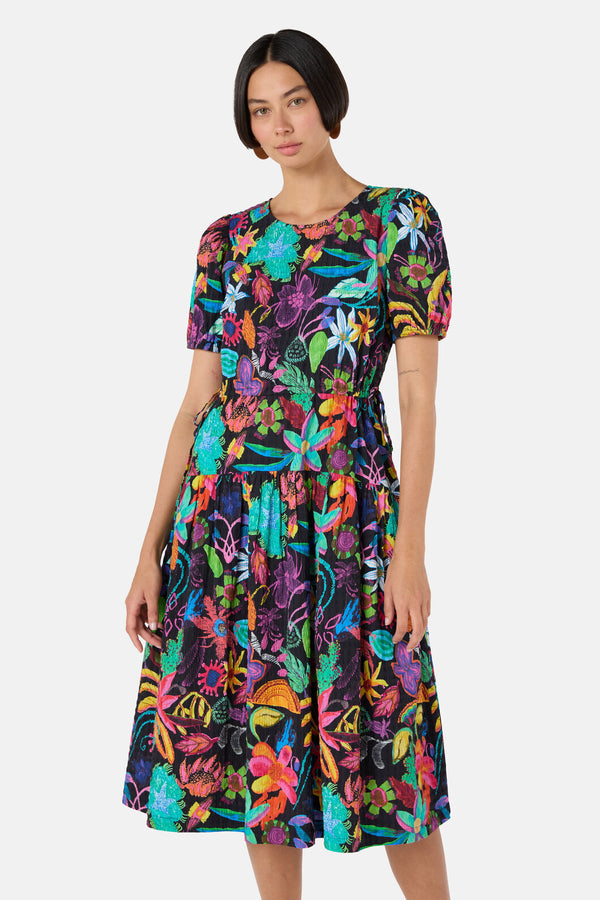 Gorman NZ - Papaya Palm Tiered Dress - print