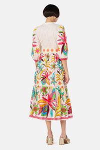 Gorman NZ - Papaya Palm Long Shirt Dress - print