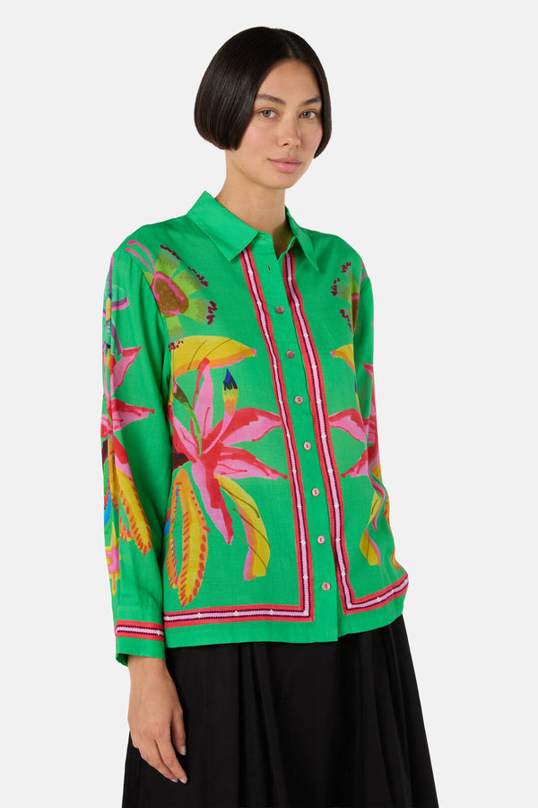 Gorman NZ - Papaya Palm Shirt - print