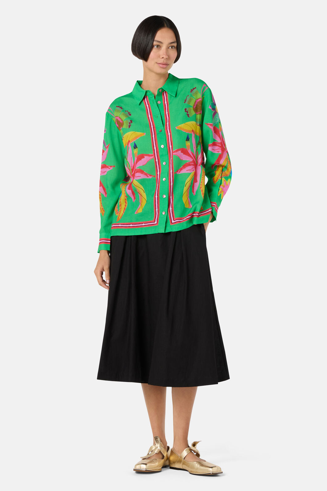 Gorman NZ - Papaya Palm Shirt - print