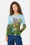 Gorman NZ - Royal Garden Mesh Top - print