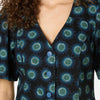 Royal Spot Denim Top